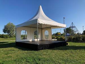 Carpa Pagoda al aire libre para eventos deportivos y <span class=keywords><strong>conciertos</strong></span> Marco de aluminio fuerte y techo de PVC resistente Impresión de logotipo personalizado disponible - Product Image 6