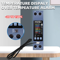 Monitor AC WiFi TUYA 110V 220V Proteksi Tegangan Berlebih Arus Berlebih Pengukur Energi KWH Pengukur Suhu Relay Saklar Pemutus Sirkuit