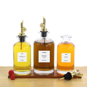 Botellas dispensadoras de aceite de oliva para cocina y botellas dispensadoras de jarabe de café con <span class=keywords><strong>volquetes</strong></span> ponderados que admiten personalización - Product Image 3