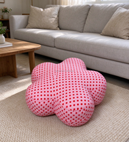 Pouf de sol moelleux en mousse à mémoire de forme déchiquetée pour enfants, idéal pour la décoration intérieure