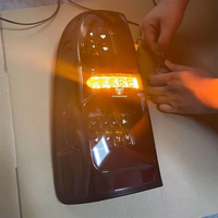 Kit de Conversión de Carrocería para Camioneta, Sistemas de Iluminación, Luces Traseras LED, Lámpara Trasera LED Negra Ahumada para Hilux Vigo 2012 2014