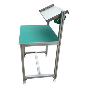 OEM özelleştirilmiş endüstriyel alüminyum profil montaj hattı bant konveyör çalışma masası/tezgah - Product Image 4