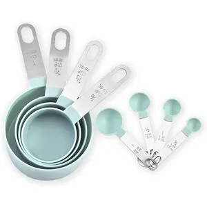 Stainless Measuring Cups And Spoons Set Custom Design 8 Piece Adjustable Measuring Cups And Spoons Set Stainless Steel