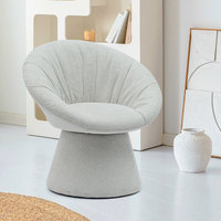 Chaise de salle à manger rotative italienne simple et élégante d'approvisionnement d'usine fauteuil de base ronde chaise de loisirs pour salon hôtel