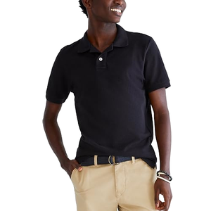 Camiseta Polo Sólida de Manga Corta para Hombre, Transpirable, de Punto, Informal, con Logotipo Personalizado, en Venta - Product Image 1