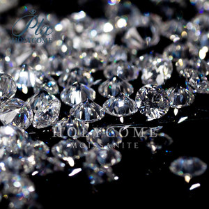 Holycome Gmestones sciolti prezzo di fabbrica passato <span class=keywords><strong>Tester</strong></span> di diamanti Moissanite 0.7-2.9mm DEF/VVS chiarezza taglio rotondo mischia Moissanite - Product Image 1