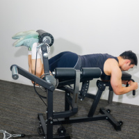 W1526 Appareil combiné d'extension des jambes assis et de flexion des jambes couché, Nouveau design 2026, Équipement de musculation commercial pour la force des jambes, Fabricant