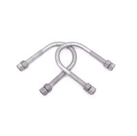 Collier de serrage métrique en acier au carbone, inoxydable, zincé, galvanisé à chaud (HDG) avec écrous et rondelles pour raccordement de conduites électriques, directement de l'usine