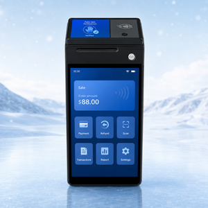 เครื่อง POS ออลอินวันแบบพกพา หน้าจอคู่ รองรับ NFC USB ระบบจดจำเส้นเลือดฝ่ามือ ระบบแอนดรอยด์ Octa-Core สำหรับร้านอาหาร โรงแรม และเครื่องบันทึกเงินสด - Product Image 1