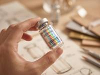 Etiquetas Holográficas Personalizadas para Frascos de Vidrio de 3 ml - Pegatinas de PET Láser Resistentes al Agua para Empaquetado de Botellas de Péptidos