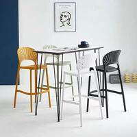 Nouveau Tabouret de Bar Moderne en Plastique Durable, Empilable et Robuste pour Bar à Domicile, Hôtel, Café & Restaurant, Salle à Manger, Cuisine, Salon