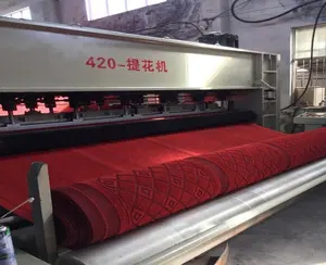 polyester non woven 3D jacquard pattern carpet needle punching machine