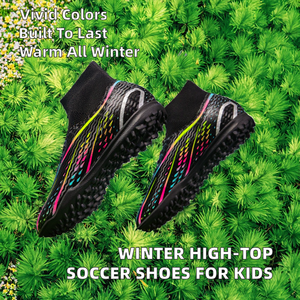 Nuevas Zapatillas de Fútbol de Invierno para Hombre, Parte Superior de PU, Suela de Goma, Forro de Malla, para Entrenamiento y Competición Transfronteriza, Marca OEM, Tacos Largos - Product Image 2