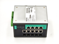 Commutateur Ethernet géré Moxa EDS-G509 9 ports Full Gigabit avec 5 emplacements SFP pour l'automatisation industrielle, les API, les SCADA et les réseaux industriels