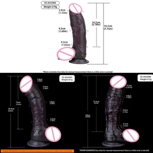 3style Lifelike Dual Layer Black <b>Dildo</b> with Veined Texture Women Couples Intimate Use, Beginner Friendly <b>Dildo</b> for Orgasm Boost - Product Image 6