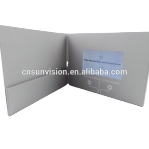 Kinh Doanh Thiệp mời giấy mỏng <span class=keywords><strong>5</strong></span> "<span class=keywords><strong>LCD</strong></span> Máy nghe nhạc âm nhạc lời chào video bưu phẩm Brochure - Product Image 2