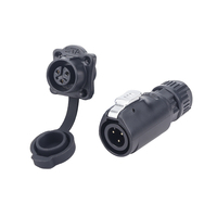 Connecteur étanche IP67 LP12, fiche mâle aviation, prise femelle à montage sur panneau, connectivité pour équipement industriel, 2, 3, 4, 5, 6, 7, 8 broches