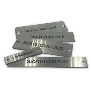 Tùy Chỉnh Kim Loại Nhãn Nối Tiếp Số Bộ Phận Công Cụ Kim Loại Dấu Hiệu Tấm Cho Ống Van Nhận Dạng Biển Nơi - Product Image 1