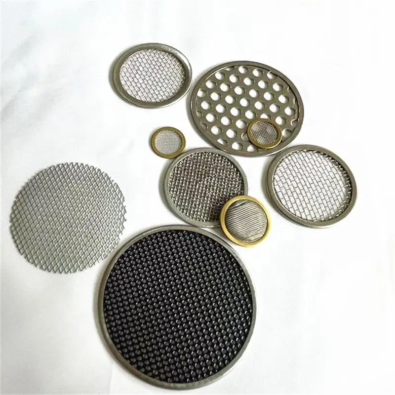 Customized Shape Size Various Materials Edge Wrapped Filter Disc For Plastic Extruder