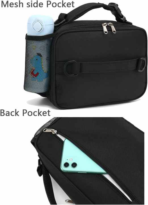 Custom Kids Lunch Bag Durable Insulated School with Shoulder Strap and
