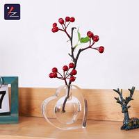 Magnifique vase à fleurs en cristal K9 personnalisé à prix abordable avec motif rayé, écologique, pour la décoration de table, les mariages et les cadeaux d'affaires
