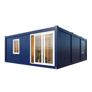 Standard Portable Steel Prefabricated House Office Mobile 20ft Expandable Folding Container House For Activity Room