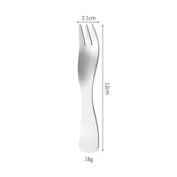 Fourchettes à dessert colorées en gros, 120 mm, 3 dents, pour salade de fruits, mini-gâteaux, apéritifs, buffet, traiteur, fête