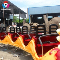Suministro de fábrica Pista al aire libre Modelo de tren de fibra de vidrio Atractivo interior Escuela y parque de aventuras Uso para niños Parque de atracciones
