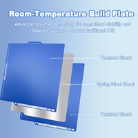 Plaque de construction froide 257x257mm pour Bambu Lab X2D P2S P1S P1P X1C X1E A1, plateau en acier à ressort texturé double face avec code QR