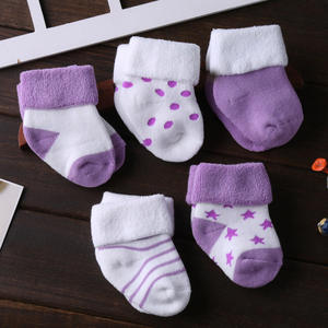 <span class=keywords><strong>Lot</strong></span> de 5 chaussettes en chanvre pour bébés 100% coton, chaussettes de qualité supérieure, avec logo, machine de fabrication - Product Image 4