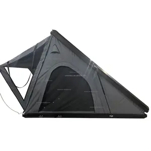 Fornitore all'ingrosso impermeabile campeggio automatico Pop-Up auto tende da tetto guscio duro 3-4 persone in alluminio Jeep tenda da tetto