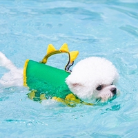 Maillot de bain pour animaux de compagnie avec motif d'animaux d'été, veste de sauvetage, vêtements de sécurité pour chiens de petite, moyenne et grande taille