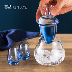 Juego de enfriadores de vino estilo japonés Huiyi Glass de 500-1000 ml, apto para lavavajillas, para uso doméstico y en restaurantes. - Product Image 5
