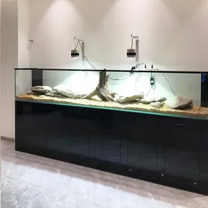 Randloze Glas En Aluminium Staan Rif Zoetwater Randloze Aquariumtank Mariene Wereld Van Grote Omvang Stroomtank