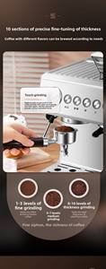 Machine à espresso italienne avec une machine à café d'extraction et de broyage à température constante de 92 degrés - Product Image 4