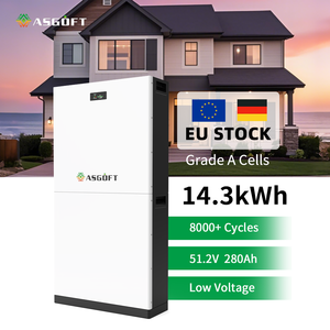 51.2V 15kWh Stackable <b>Battery</b> Pack 8000+ Cycles 10 Years Warranty for Commercial Home Use BMS Hybrid Energy Storage for - Product Image 2