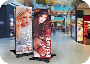 Led quảng cáo máy di chuyển áp phích Màn hình hiển thị cho dọc trung tâm mua sắm dễ dàng cuộn kỹ thuật số biển và hiển thị - Product Image 5