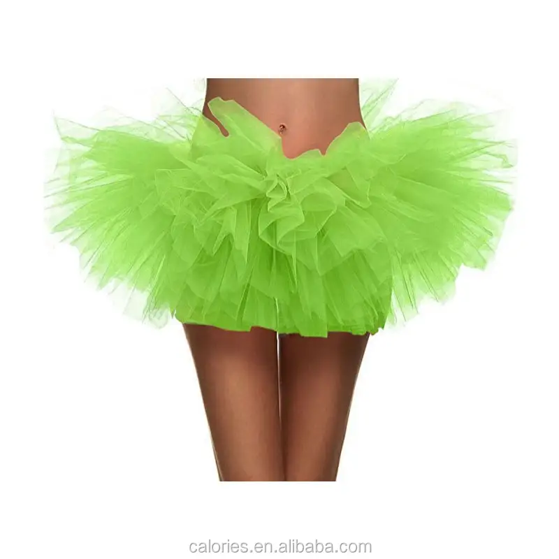 Adult soft comfortable and breathable tutu short skirt can be customized for women's 5-layer rainbow skirt