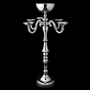 5 Arms Candle Holder Aluminium <b>Candelabra</b> for Wedding Floor Centerpieces Decor - Product Image 3