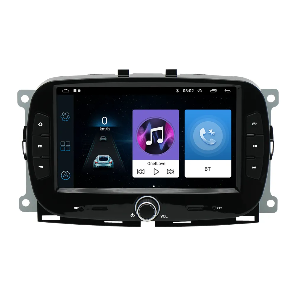 7 inç araba multimedya oynatıcı Android araba radyo FIAT 500 2016-2022 MP3 / MP4 çalarlar FM verici