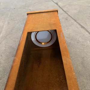 Luminaria de Acero Corten de 80 cm, Luminaria de Caja de Luz para Exteriores con Sensor de Movimiento, Fabricante de Luminarias de Caja de Luz - Product Image 5