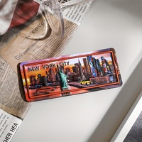 Aimant de réfrigérateur souvenir des États-Unis, New York, moderne, en résine 3D, imprimé sur mesure, vente en gros
