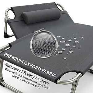 Cama Plegable para Acampar para Adultos y Niños, Ajustable, de Alta Calidad, Gran Capacidad, Resistente al Espacio, Multifuncional, Fácil de Transportar - Product Image 6