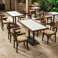 Meubles commerciaux, canapé double en bois massif, style moderne, pour restaurant, banquette pour café, salle à manger, hôtel