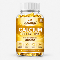 Fabricant de capsules molles personnalisées de vitamine D3 K2 (60 unités) pour l'absorption du calcium, le soutien immunitaire et l'énergie – Marque privée