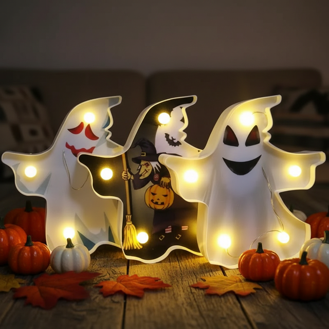 Halloween LED Marquee Light, Battery Operated Pumpkin Night Light for Halloween Party , Indoor Outdoor Holiday Decoration Lamp