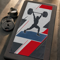 Serviette de sport en coton 100% avec impression numérique personnalisée, bordure cousue durable, serviette de sport de haute qualité