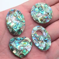 Pendentifs en forme de cœur en coquille d'ormeau naturelle pour femmes, classiques, avec incrustations de nacre, breloques exquises, accessoires pour la fabrication de bijoux