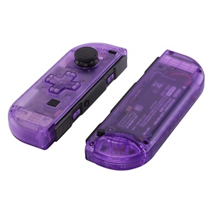 เคสใสสีม่วงแบบกำหนดเองจาก EXtremeRate สำหรับเปลี่ยนเคส Nintendo Switch และ Switch Oled Joycon รุ่น Dpad - Product Image 3