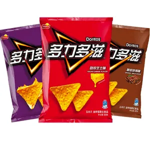Commercio all'ingrosso 68g * 22 Doritos chips sapore caldo e piccante della cina snack esotici speciali